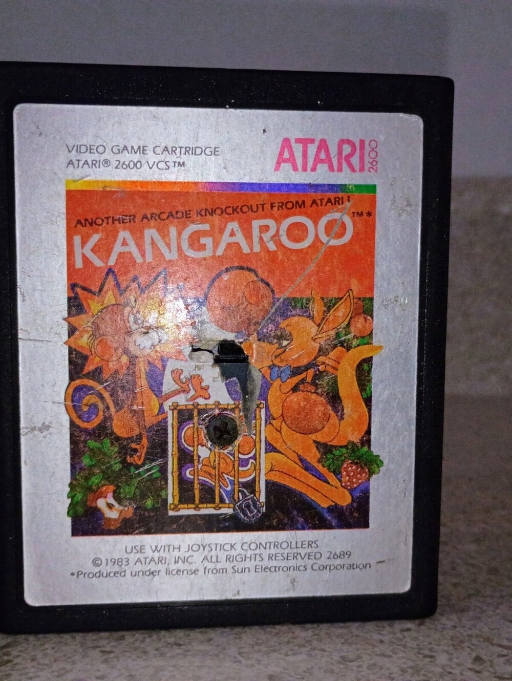 Atari 2600 Kangaroo Video Game Cartridge